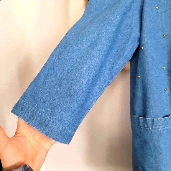 Y2K Vintage Ideas Denim Studded Jeweled Denim Jacket **Read Description*** - Picture 5 of 5